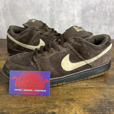 Nike Dunk Low Pro SB Dark Mocha Tweed Brown Size 9 304292-229