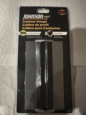 Johnson Level & Contour Gauge Tool Steel Tines And Ruled Edge