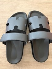 HERMES Men's Chypre Sandals Ecore EU 40.5 100 Authentic/Brand NEW 