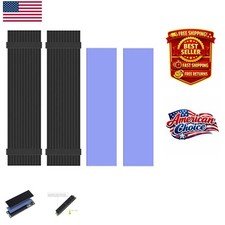 Efficient 2-Pack Aluminum Heatsinks for M.2 NVMe SSDs with Thermal Conductivity