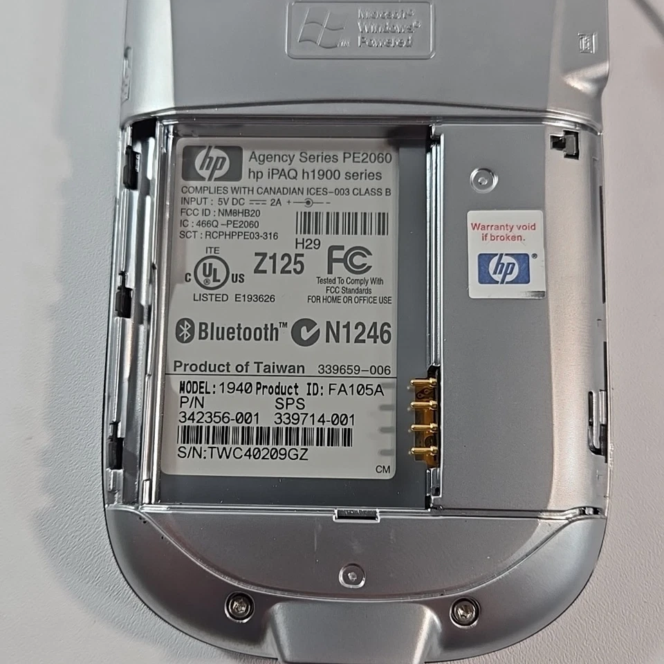 HP iPAQ Pocket PC h1900 PE2060 Stylus & Palm Leather Case Untested - Image 3 of 4