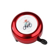 Dzwonek rowerowy dla dzieci - 5,5 cm dzwonek rowerowy czerwony z motywem anioła stróża