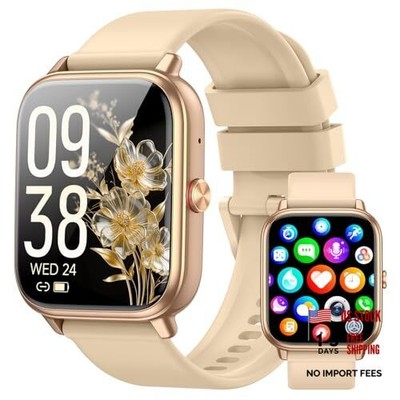 1000 mAh Gold Fitness Tracker for Men & Women - Answer/Make Call