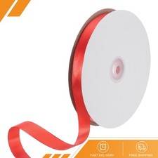 Satin Ribbon 5/8 Inch x 100 Yards Red Single Face Satin Ribbon