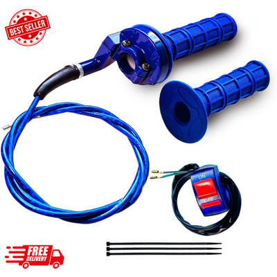 7/8 22mm Twist Throttle Accelerator Handle Grips for Pit Bike Mini Bike Throt...