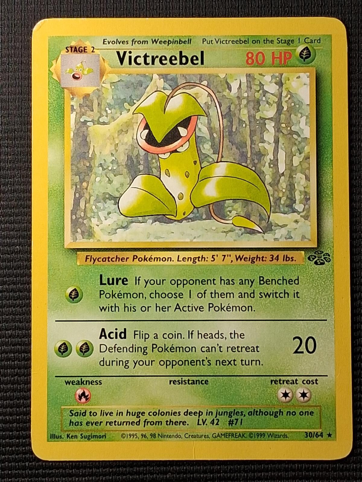 Victreebel 30/64 Rare Jungle Pokemon LP