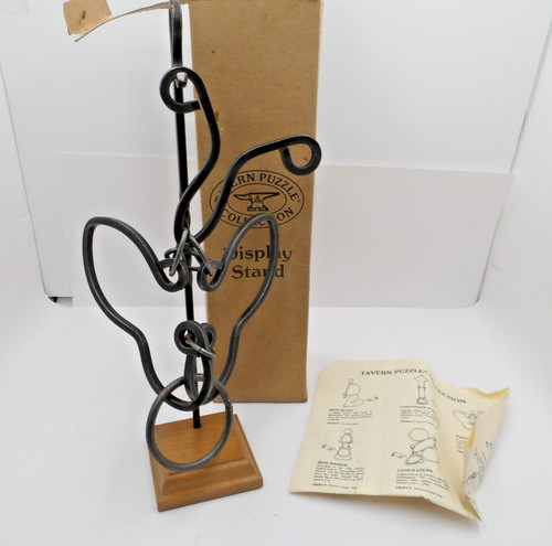 Tucker-Jones House Painted Lady 1991 Wrought Iron Tavern Puzzle with Stand