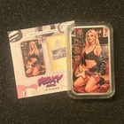 Bullion Baddies S 7 Backstage Seduction Roxy Rebel Nice Version 1 oz Silver Bar