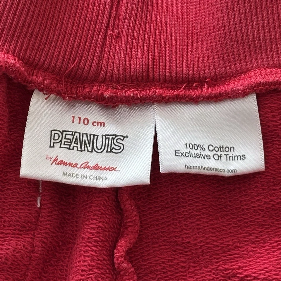 Pantalones Cortos Hanna Anderson Snoopy Peanuts Estilo Vintage Rojo Niñas Talla 110 5Y Foto 3 de 4