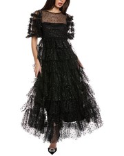 Red Valentino Midi Dress Women's Black 36