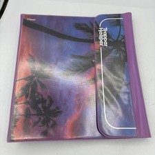 Mead Trapper Keeper Binder Palm Trees Sunset Hawaii 3 Ring 1 Inch