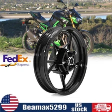 17"x 3.5" Gloss Black Front Wheel Rim For 2017-2024 Kawasaki Z900 Z650 Ninja 650