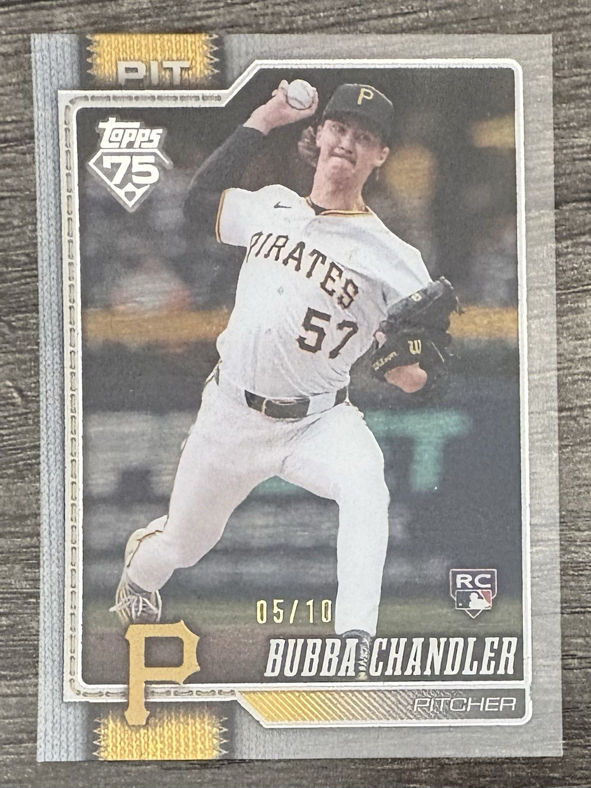 2026 Topps Bubba Chandler #283 Clear Acetate 5/10 RC