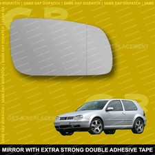 For VW Golf mk4 wing mirror glass 96-04 Right Driver side Aspherical Wide Angle