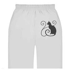 'Swirls & Cat' Adult Sweatpants / Joggers (JO037529)