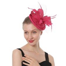 Fascinator Hat for Women Tea Party Wedding Church Derby Headband, 1920s Fasci...
