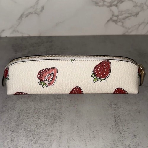 Coach Pencil Case - Denim Red/ Purple/ Strawberry - Picture 20 of 20
