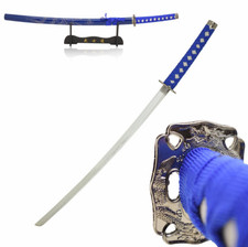 40"Snake Eye Tactical Bushido Dragon Samurai Katana-Cord Wrapped Handle+Scabbard
