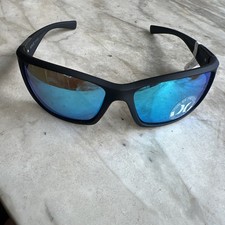 HURLEY Sunglasses Blue Polarized Lenses black Frame HSM1037OP 002