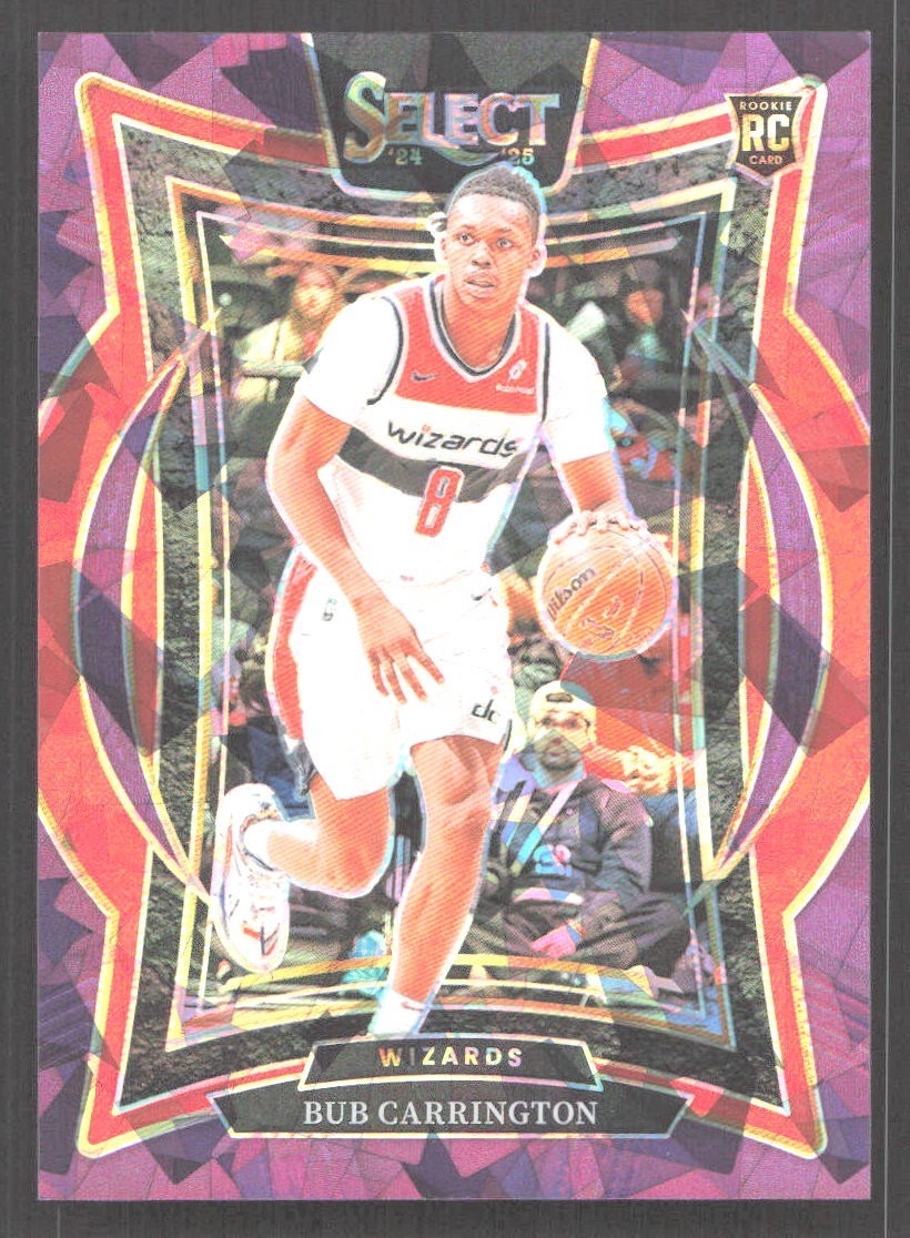 CZB317 - 2024-25 Panini Select - Bub Carrington #81 - Purple Ice Prizm /99