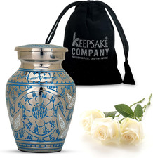 Baby Urns for Ashes Boy/Girl - Blue Urn - Small Yearns for Ashes Women - Cremati