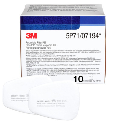 Respirator Filter Replacement 5P71, 5 Pairs, P95, Must Be Used with  5000 Respir