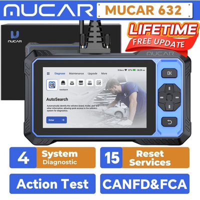 #ad #ad MUCAR 632 Car OBD2 Diagnostic Scan Tool ABS SRS Engine Code Reader Action Test $147.99