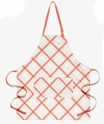 NWT Sewing Down South Cooking Apron Perfectly Plaid 27x31 Designed Craig Conover