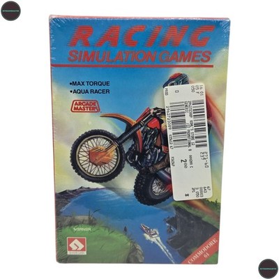 Racing Simulation Games 64 C64 Spiel Big Box SEALED NEW 1987