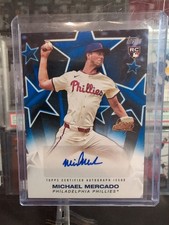 MICHAEL MERCADO - #/150 - RC AUTO - BLUE Baseball Stars -2025 Topps Series 1