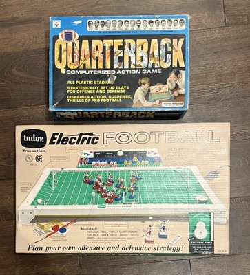 Vintage 1965 & 1970 NFL Electric/Computerized Games Tudor 500 & Quarterback 3700