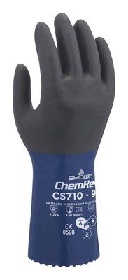 Showa Chemikalienschutzhandschuh CS710 Größe L - 10 Paar