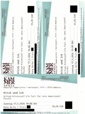 3 Eintrittskarten Hamburger Kammerspiele - Hitch und Ich - Psycho: 17.05.2026
