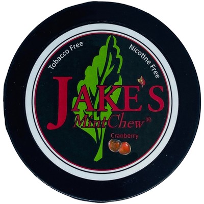 Jake's Mint Herbal Chew Cranberry 1 Can