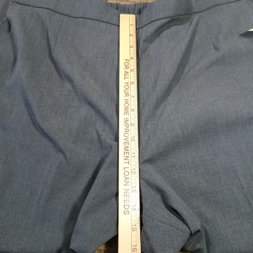 Dressbarn Womens Sz 24 Pants Tummy Control Trouser Leg Short Slacks Gray NWT - Picture 9 of 14