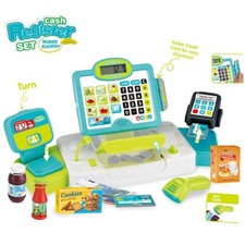 Kids Cash Register Toy Pretend Play Shops Electronics Checkout Till Cashier Fun