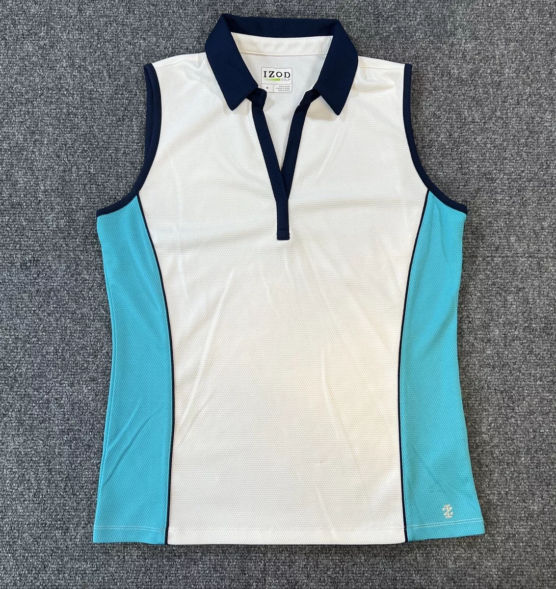 Izod women's sleeveless golf clearance shirts