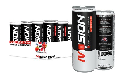 IVUSION Hangover Recovery, 12oz. (Pack of 12) Mixed Berries