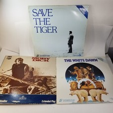 Lot of 3 Laserdiscs: Save The Tiger, Moby Dick,  The White Dawn