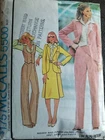 McCall's 5500 Size 8 Bust 31 1/2 Unlined Jacket,Vest,Skirt & Pants (1977)