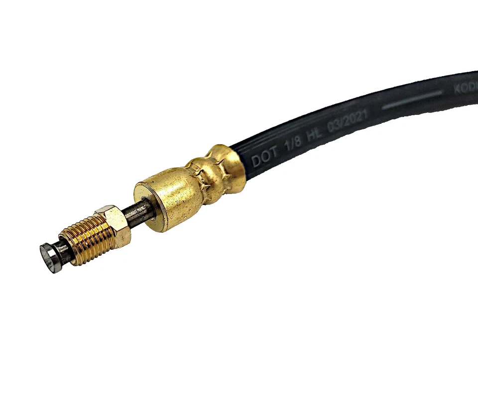 Manguera de freno hidráulica Kodiak 24" para frenos de remolque 3/16" montaje macho 1/8" ID Foto 2 de 4