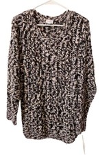 Lularoe Heathered Open Knit Large Mariah Long Sleeve Chenille Sweater NEW 