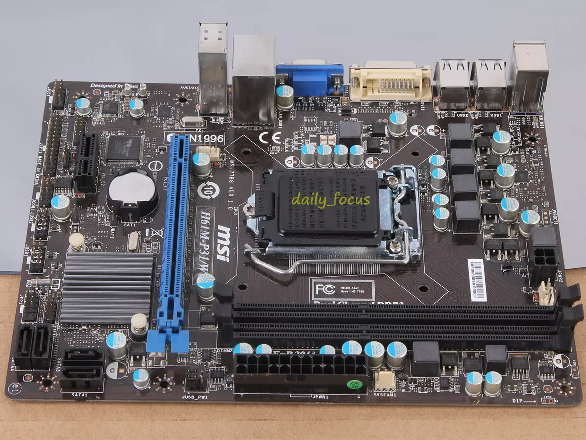 MSI H61M-P31/W8, LGA 1155/Socket H2, Intel Motherboard for sale online