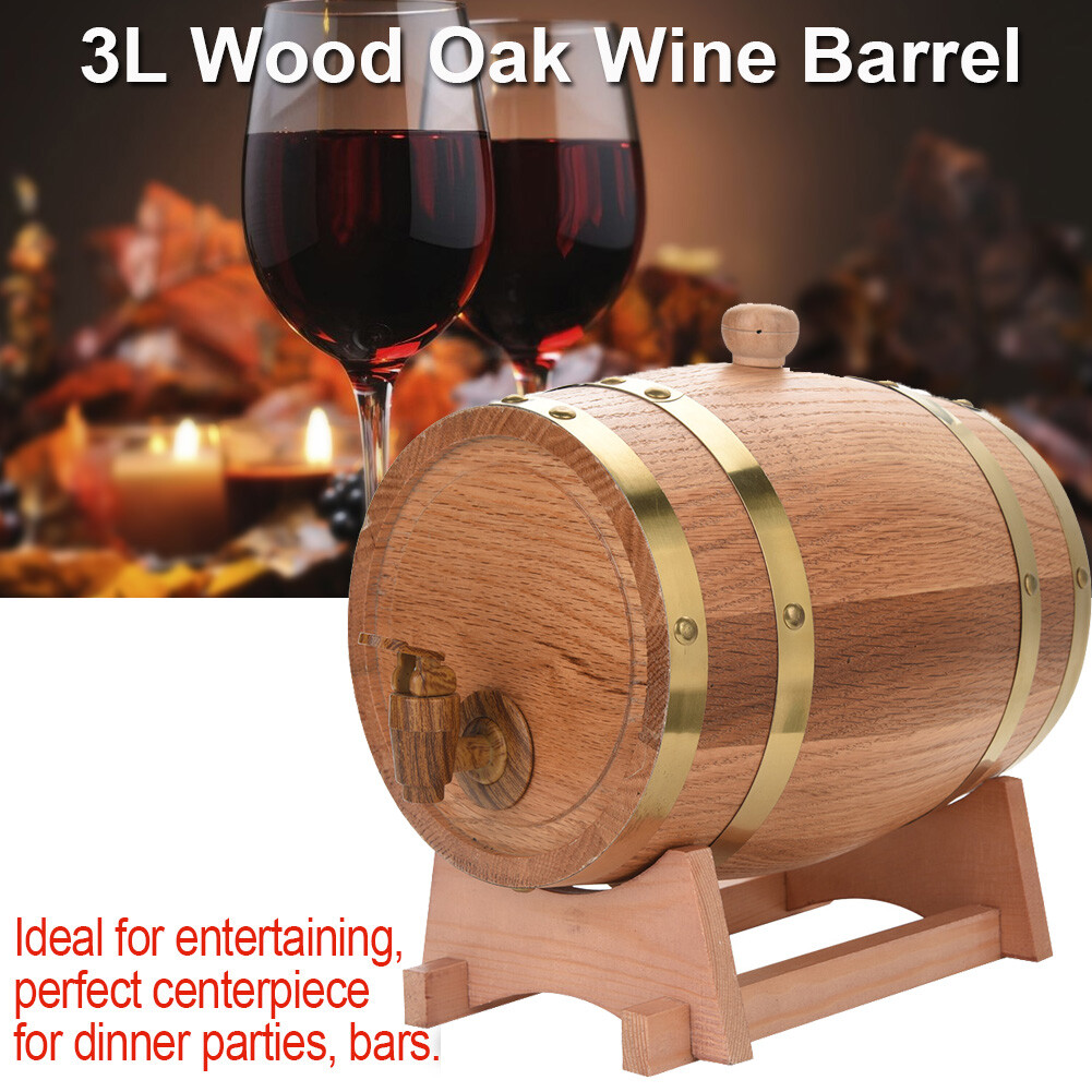1.5L10L Oak Barrel Wooden Barrel Storage Aging Wine Whiskey Spirits