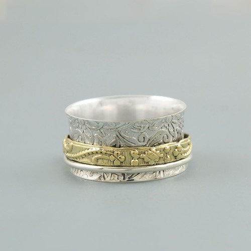 Bague Mr. T En Argent Massif - Taille Ajustable, Portrait - Pièce Rare Faite Main
