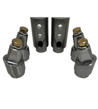 Fits Polaris RZR PRO R 2 Seat Roll Cage Bungs  1-3/4" Tubing + 1/2"-13 Hardware