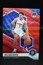 2020-21 Panini Mosaic Tmall Asia Killian Hayes Red Wave Prizm #222 Rookie RC