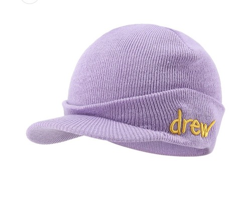 Drew House Justin Bieber Scribble Billed Waffle Beanie Lavender