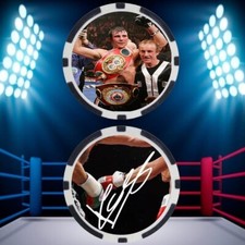 JOE CALZAGHE - BOXING HALL OF FAME - POKER CHIP - ***SIGNED/AUTO***