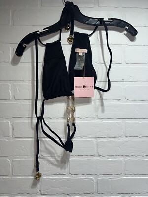NWT! Moda Minx x Priscilla Ricart Groovin in Guatemala Wrap Around Halter Black